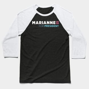 Marianne Williamson For President 2024 Baseball T-Shirt